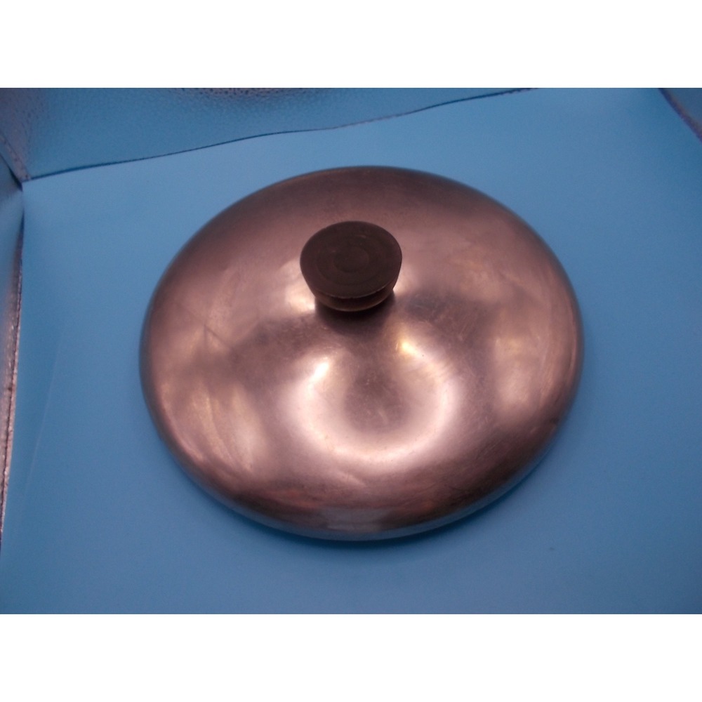 Reveware Replacement Stainless Steel Pot Lid with Black Knob 8 Inch Diameter